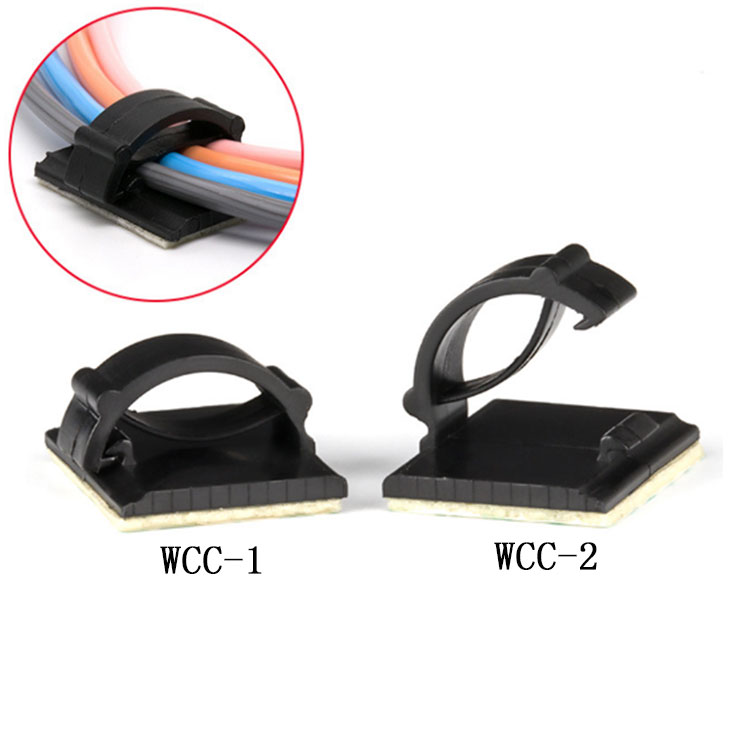 WCC-1 自粘式固定座 电缆塑料扣子记录仪线夹