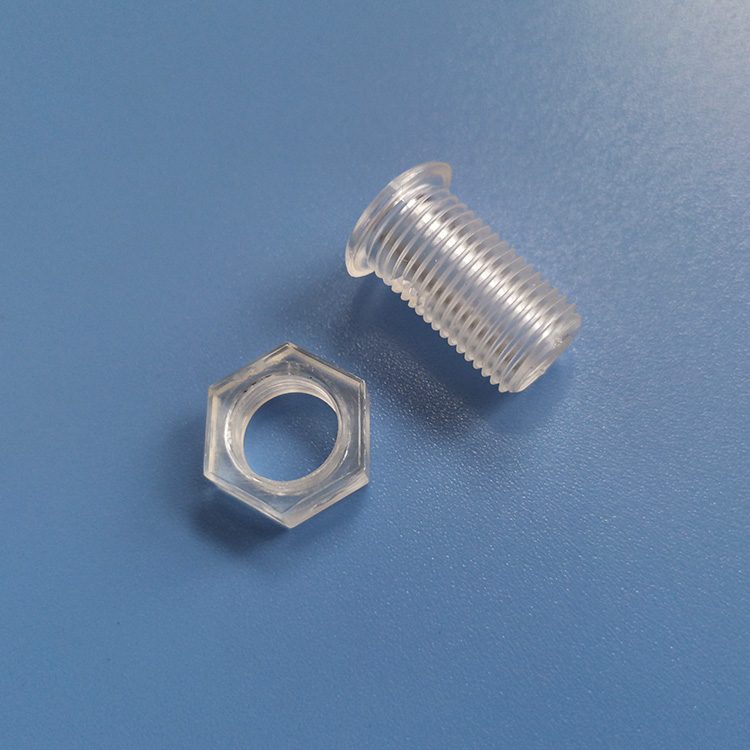 M10*18圆头塑料空心螺丝 外牙穿线螺丝