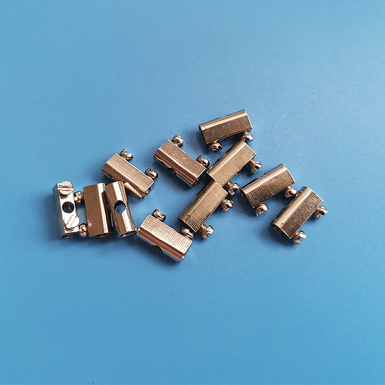 PA10端子芯镀镍端子铜件接线柱 针玉铜件钢丝绳卡扣锁线器