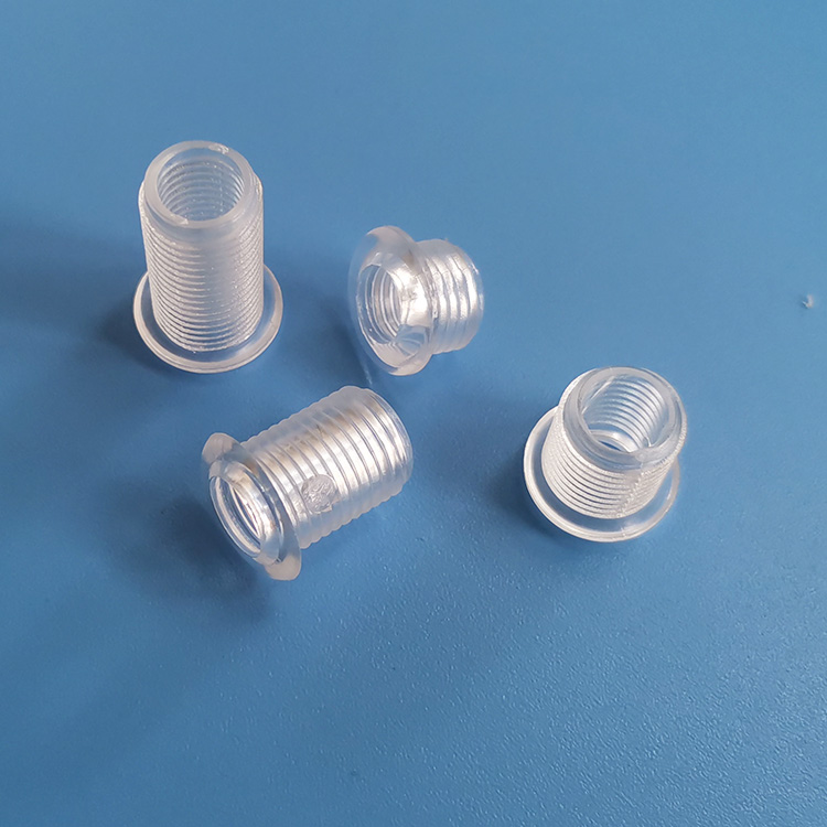 塑料空心穿线出线外牙管M10圆头空心螺丝透明空心螺杆